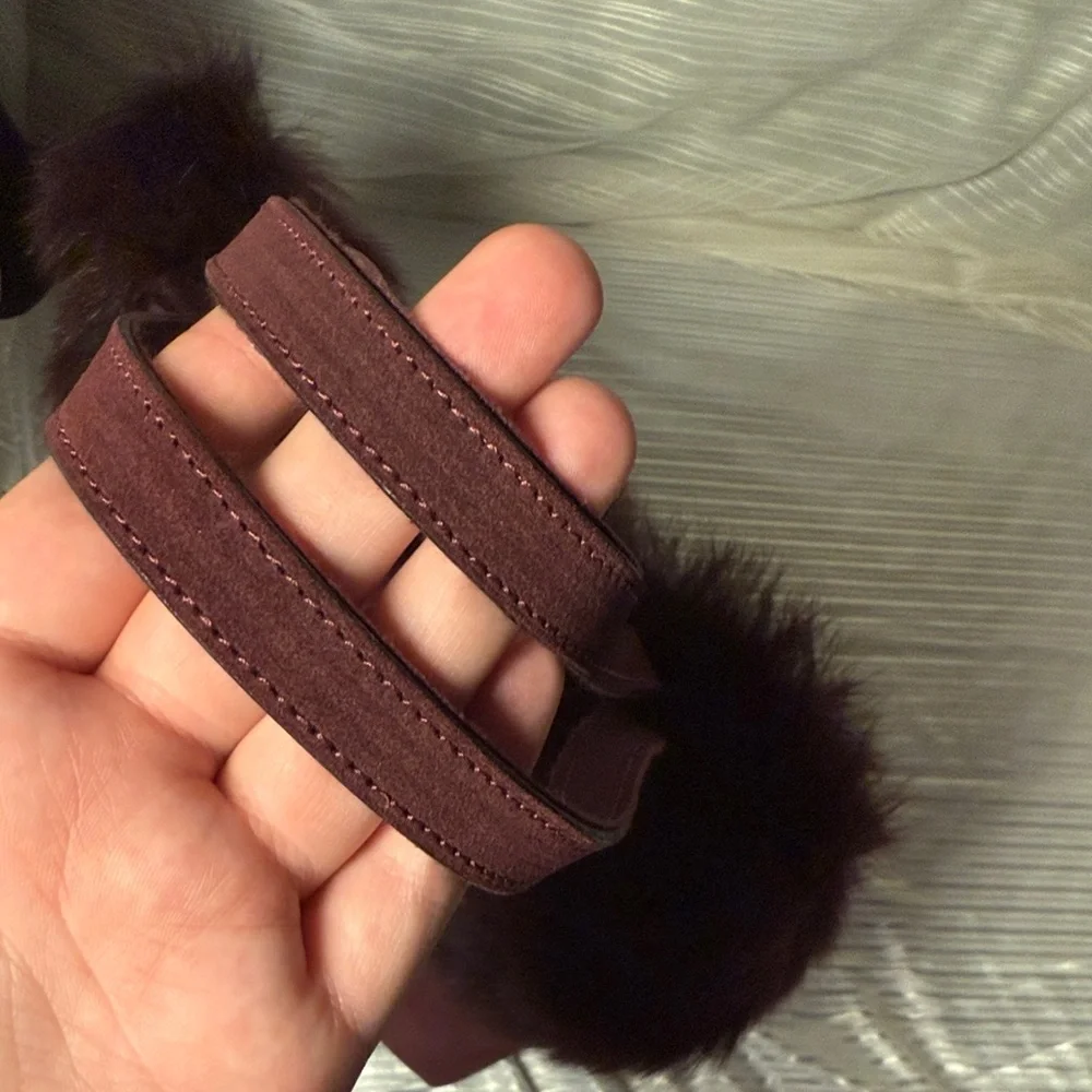 Lamarthe Leather Faux Fur Trim Bag - Picture 12 of 12